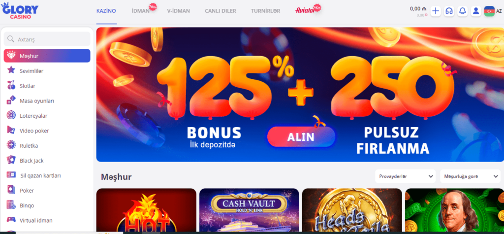 Glory Casino Slot Oyunları